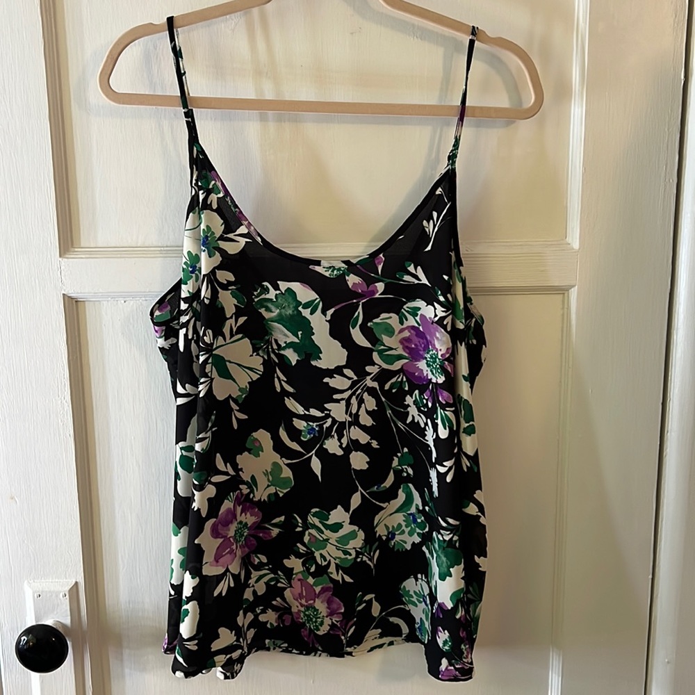 Black Floral Top